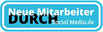 Das Logo von Neue Mitarbeiter durch Social Media.de.
